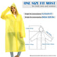 Reusable Rain Poncho with Hood and Sleeves for Adults (2 Count)