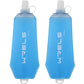 200ml/350ml/500ml Collapsible Soft Flask,BPA Free Folding Soft Water Bottle with Hanging Ring,Lightweight TPU Hydration Flask for Running Marathon Cycling Hiking(500ml-2 Packs) (2 Count)