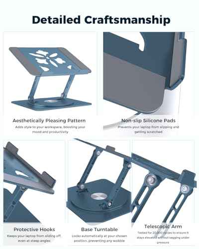 360° Rotating Laptop Stand for Desk