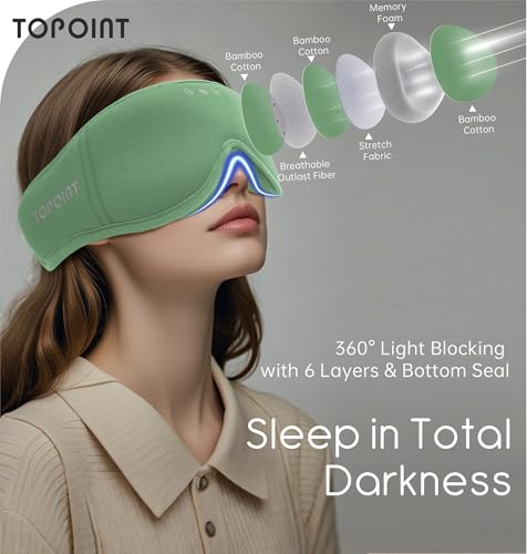 Sleep Mask with Headphones Bluetooth 5.4