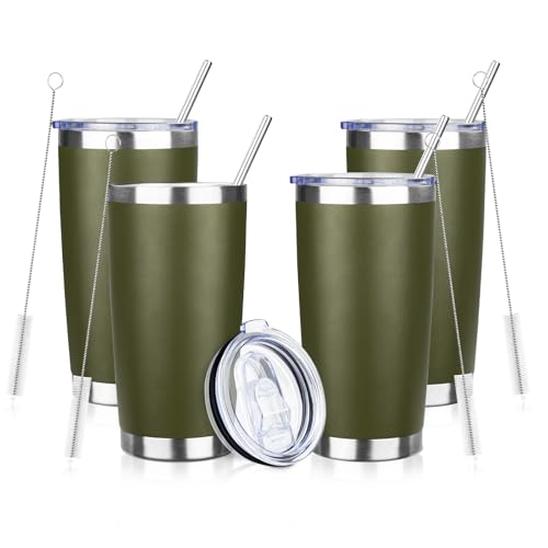 20oz Tumbler with Straw and Brush