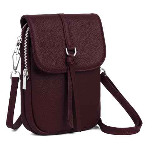 Genuine Leather Small Crossbody Bags for Women Travel Purse Phone
