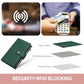 Womens Wallet RFID Blocking Leather Trifold Clutch Wallet Credit Card Holder Ladies Travel Wallet Purse with Passport