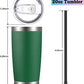 20oz Tumbler with Lid and Straw Stainless Steel Tumbler Cup Vacuum Insulated Double Wall Travel Coffee Mug Powder Coated Coffee Cup