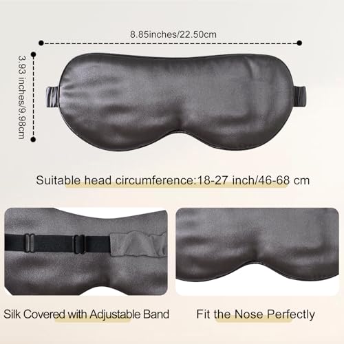 Adjustable 100% 22 Momme Mulberry Silk Sleep Mask