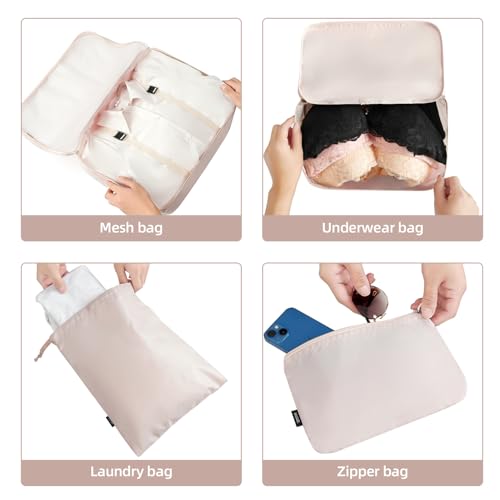 10 Set Packing Cubes Various Sizes Packing Organizer for Travel Accessories Luggage Carry On Suitcase