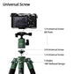 62 Inch Carbon Fiber Tripod for Camera Ultralight Travel Camera Tripod Max Loads Up 22lbs X