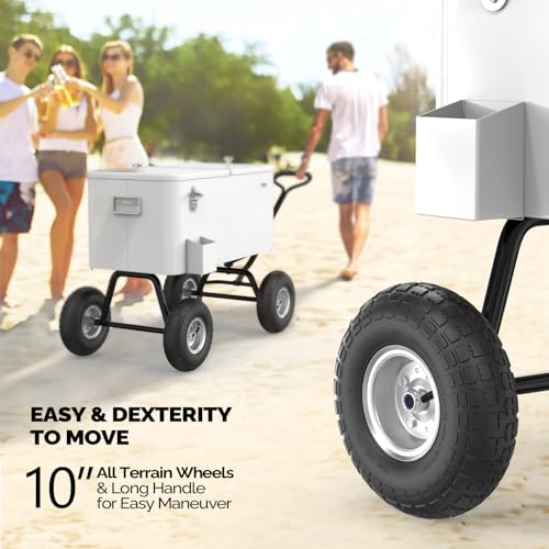 80 Quart Wagon Rolling Cooler Ice Chest