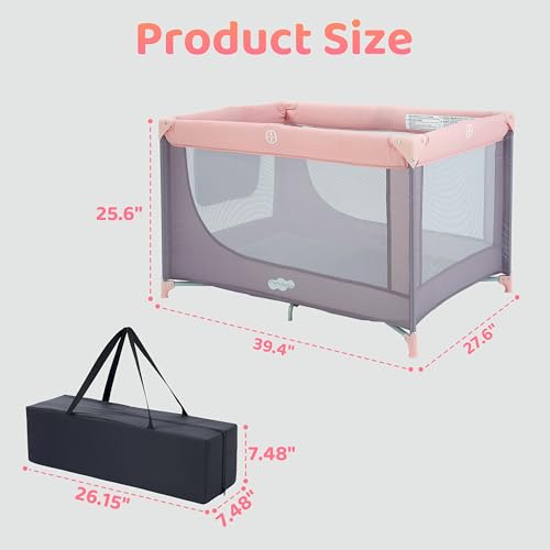 Pack and Play Portable Crib Baby Playpen