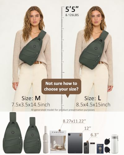 Crossbody Bags for Women Men Trendy Sling Bag Backpack Chest Bag