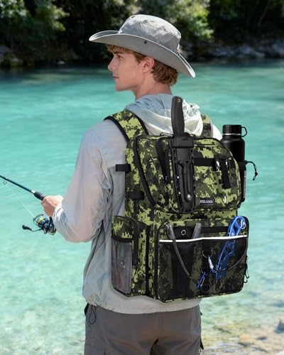 Fishing Backpack with Rod Holders
