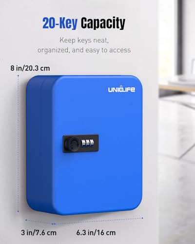20 Keys Key Lock Box with Code (20 Count)