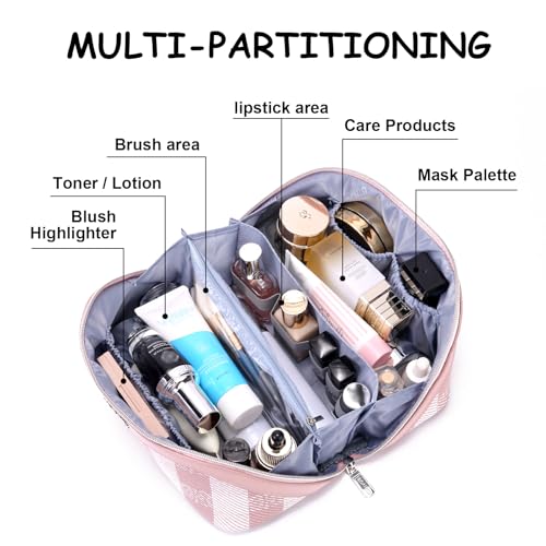 Travel Makeup Bag Organizer Cosmetic Bag (3 Count)