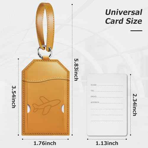 3 Pack Luggage Tags for Suitcases Bag Tag (3 Count)