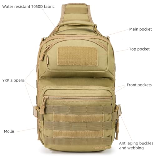 15L Tactical Travel Sling Backpack
