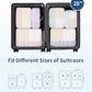 7 Set Striped Packing Cubes for Travel Carry on Suitcase Luggage Organizer Bags for Kids Women Men