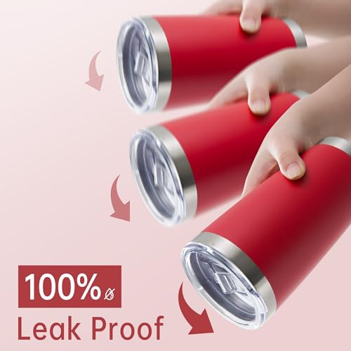 20 oz Tumblers Bulk Stainless Steel Tumbler with Lid (6 Count)