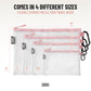 Air Production Multi‑Size Clear Zipper Pouch