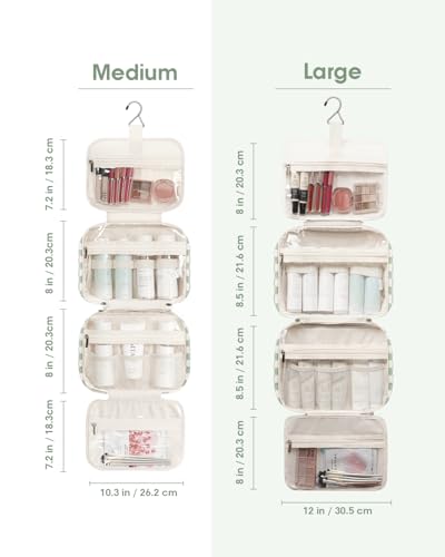 Hanging Toiletry Bag for Women Travel Checkered Makeup Bag Organizer Toiletries Bag for Travel Size Essentials Accessories Cosmetics