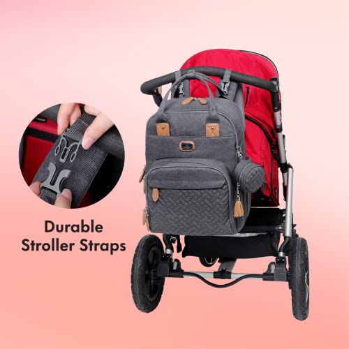 Diaper Bag Backpack with Portable Changing Pad