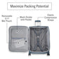 UpLIFT Lightweight Large Checked Softside Luggage with Spinner Wheels