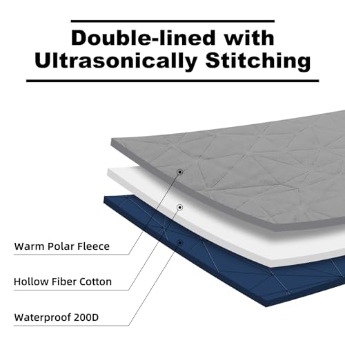 Large Waterproof Outdoor Blanket Thick Fleece 80" x 58"