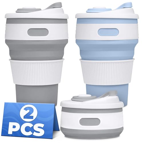 Collapsible Coffee Cup with Lid (2 Count)