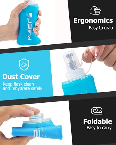 TPU Soft Flask Lightweight Portable Reusable Water Bottle (2 Count)