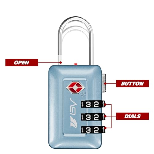 TSA Accepted Luggage Travel Lock (2 Count)