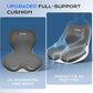Car Seat Cushion and Lumbar Support Pillow One Piece