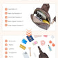 Small Sling Bag for Women Leather Crossbody Fanny Packs Chest Bag for Women Coffee