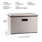 Large Foldable Storage Bin with Lid [1