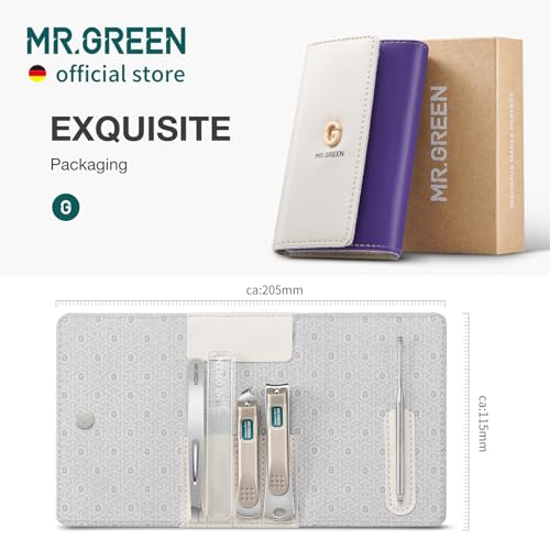 Colorful Manicure Set Practical Pedicure Kits Nail Clippers Personal Care Tools Facial Hair Scissors with Fashion Case