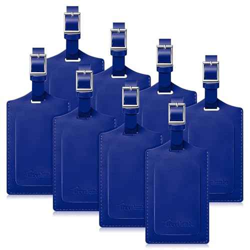 8 Pack Luggage Tags for Suitcases Airplane Travel Essentials (8 Count)