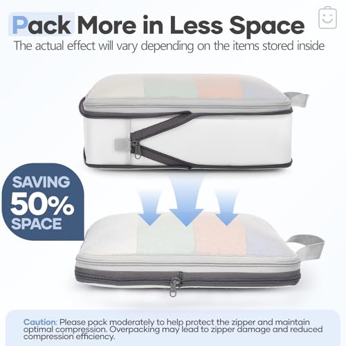 11 Set Compression Packing Cubes for Travel Essentials (11 Count)