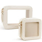 Clear Makeup Bag Set Travel Cosmetic Case Toiletry Bag for Women