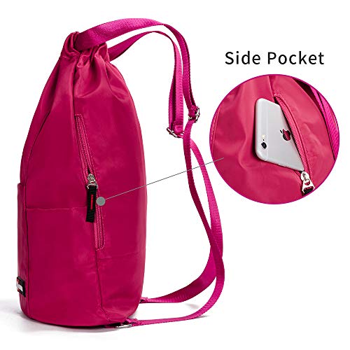 Waterproof Drawstring Gym Backpack Bag for Men & Women