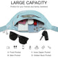 Large Dusty Blue Fanny Pack for Women Crossbody Bag Travel Essential
