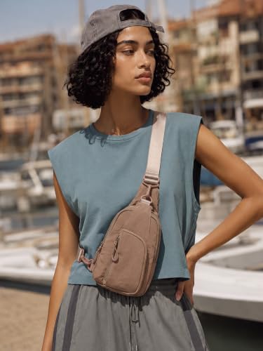 Sling Bag with Adjustable Straps Crossbody Chest Bag Lightweight Small Backpack for Casual Outdoor Traveling Hiking