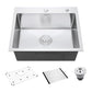 22-Inch Drop-In Kitchen Sink Stainless Steel Top Mount Single Bowl