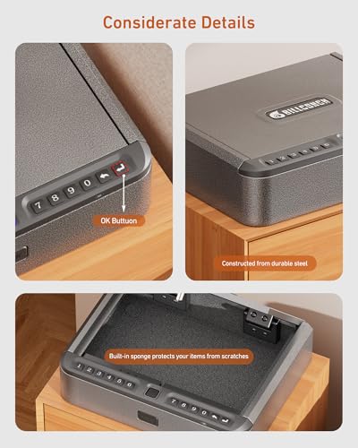 Gun Safe for Handgun with Fingerprint