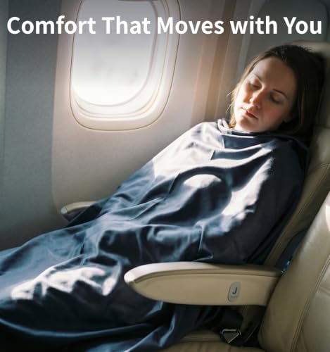 Compact Travel Blanket for Airplane