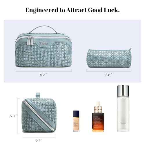 Travel Makeup Bag for Women (3 Count)