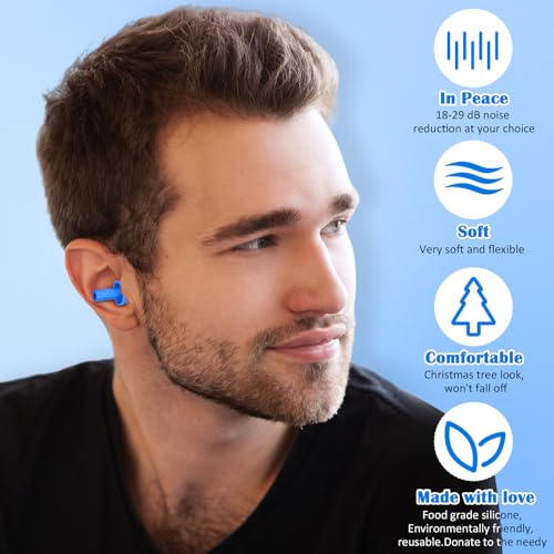 100 Pairs Silicone Ear Plugs Bulk with Case Nrr 29db (100 Count)