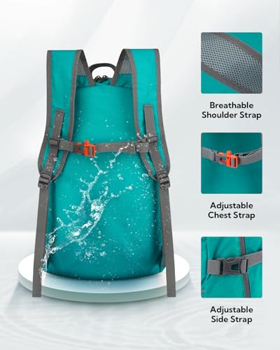 Large Lightweight Packable Hiking Backpack Foldable Travel Daypack