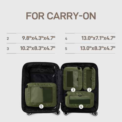 TripCozy Compression Packing Cubes