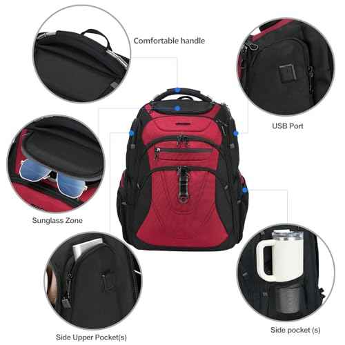 Travel Laptop Backpack 18.4 Inch XXXL Computer Backpack for Men