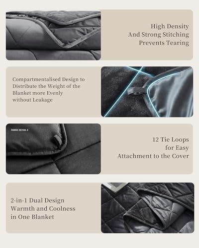Queen Size Weighted Blanket for Adults 15lbs
