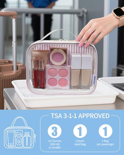 TSA Approved Clear Toiletry Bag for Travel