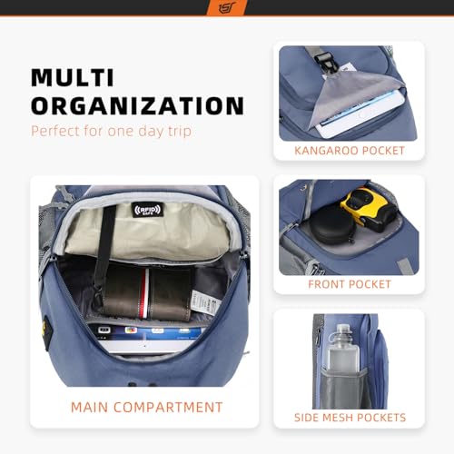 Sling Bag RFID Crossbody Sling Backpack Cross Body Shoulder Bag Travel Hiking Daypack for Women Men